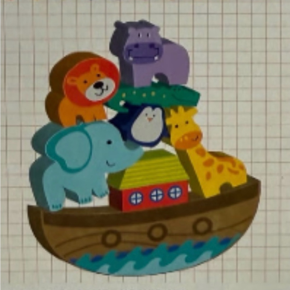 Ankyo Noah’s Ark Animals Educational Wood Balancing Toy
